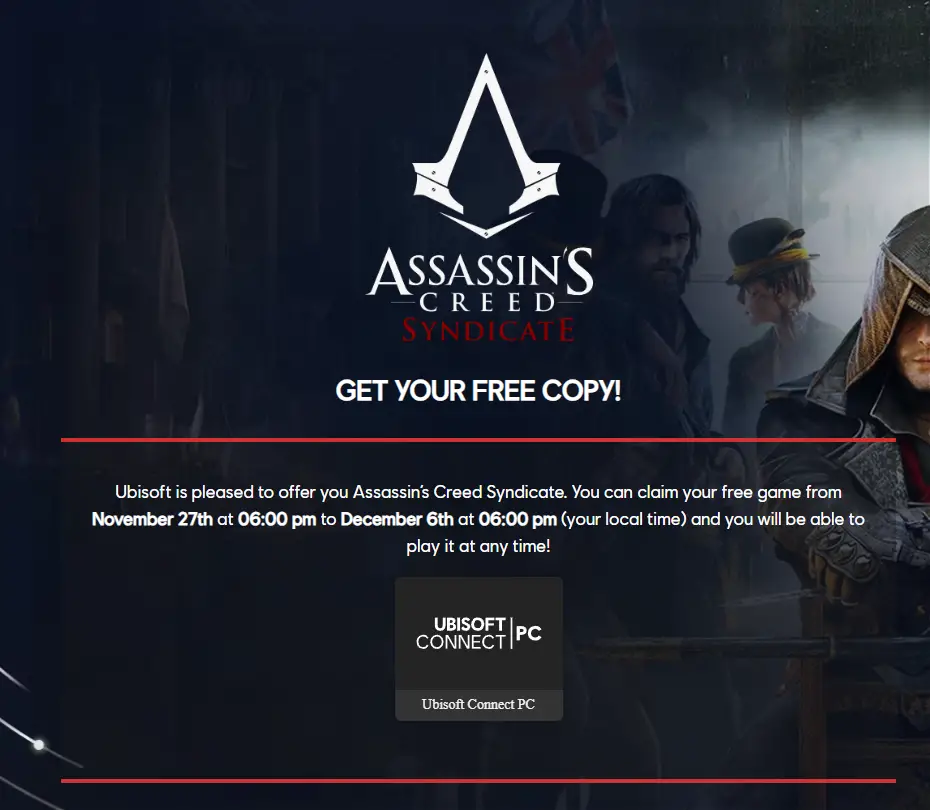 Assassin's Creed Syndicate Free Ubisoft