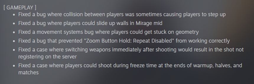 Counter-Strike 2 patch notes for November 13