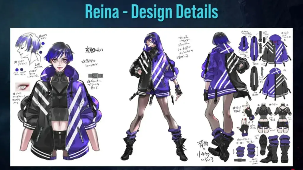 Reina's concept art for Tekken 8 