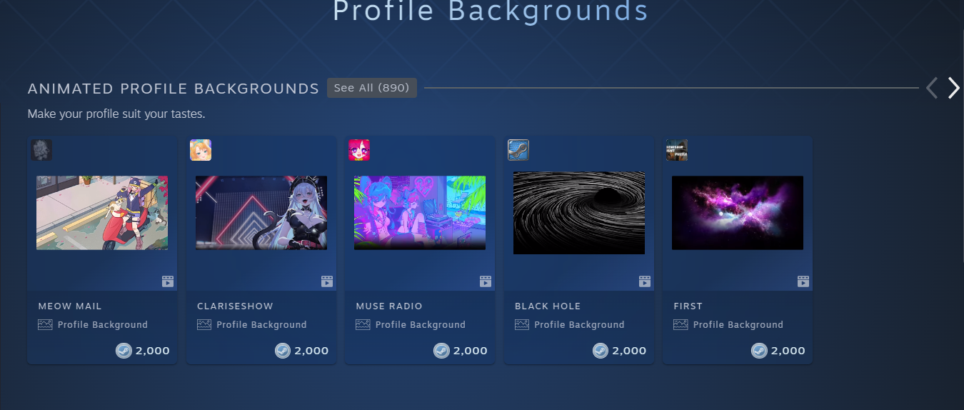 Steam Points Shop is another great alternative for backgrounds (Image by Gamescordia)