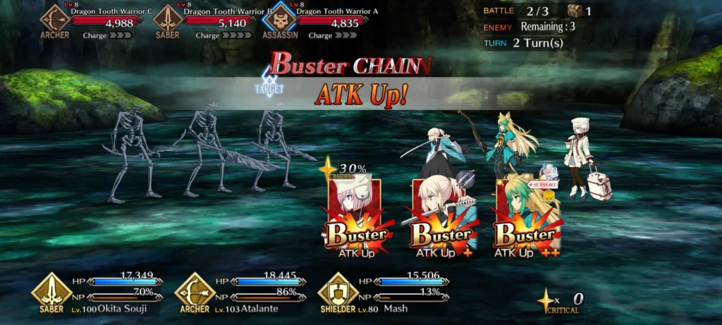 FGO Buster Chain (Image By Gamescordia)